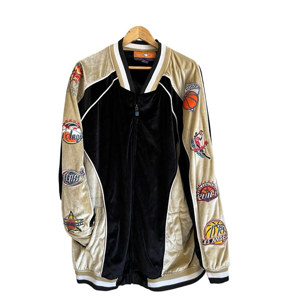 Vintage Y2K Veezo Wear Velvet NBA Track Jacket